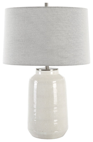Uttermost Odawa White Farmhouse Table Lamp