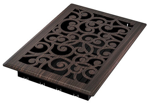 Wonderland Floor Register, Oil Rubbed Bronze, 6x10