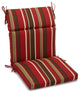 22"X45" Patterned Outdoor Squared Seat/ Back Chair Cushion, Montserrat Sangria