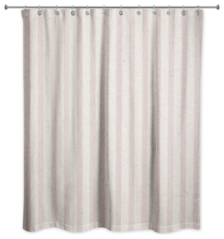 Red Stripe 71x74 Shower Curtain