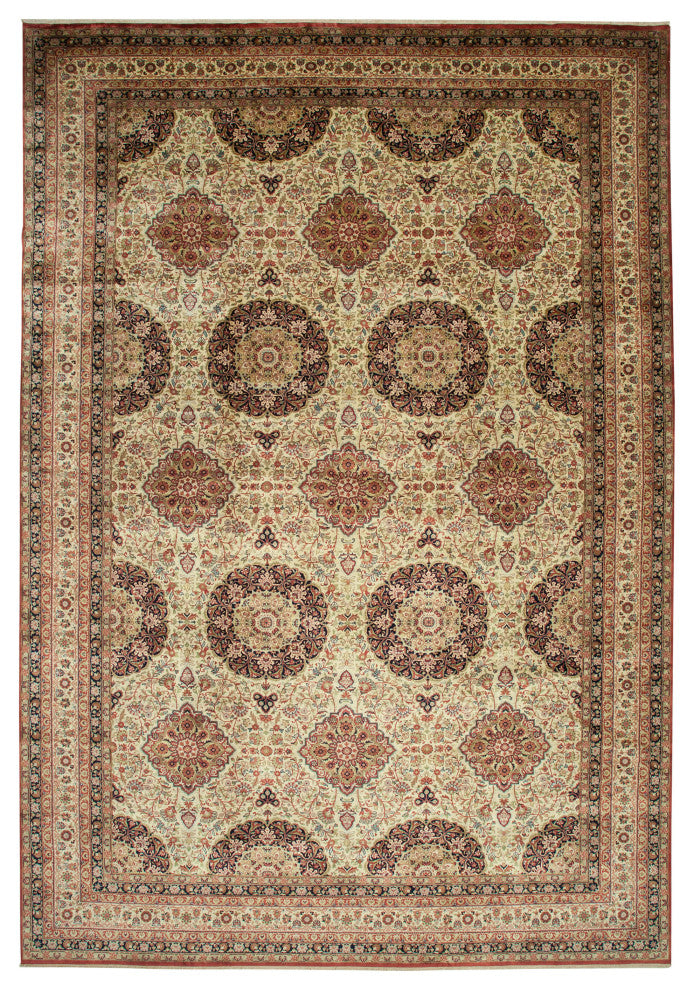 Rug N Carpet - Handwoven Oriental 12' 2" x 17' 11" Oversize Oushak Area Rug