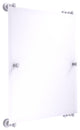 Carolina Frameless Rail Mounted Mirror, Matte White