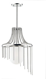 Kylie 1-Light Large Pendant, Polished Nickel Finish