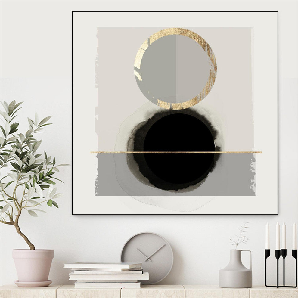 "Dream Life Inspired I" Framed Canvas by Giant Art 30"x30"