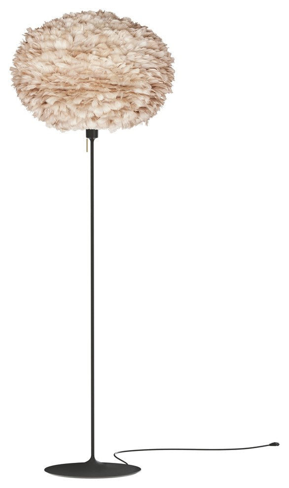 Eos Large Floor Lamp, Light Brown/Black