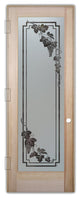 Pantry Door - Vineyard Grapes Cascade - Douglas Fir (stain grade) - 30" x...
