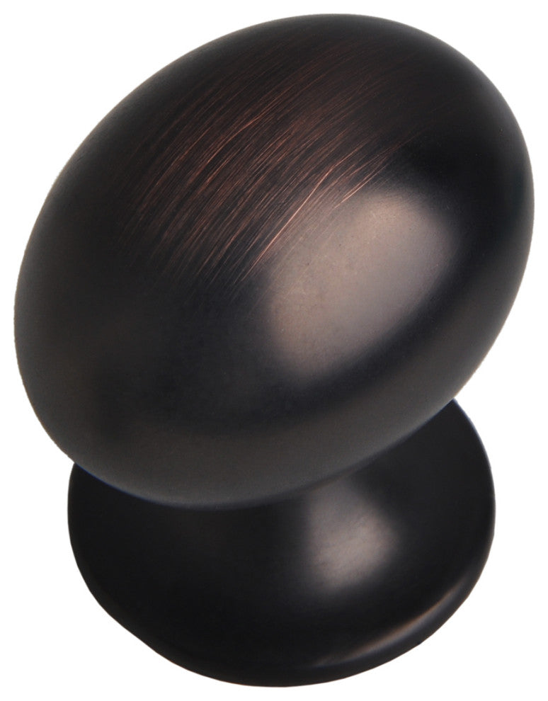 Utopia Alley Danbury Oval Cabinet Knob, 1.3", Oil Rubbed Bronze, 25 Pack