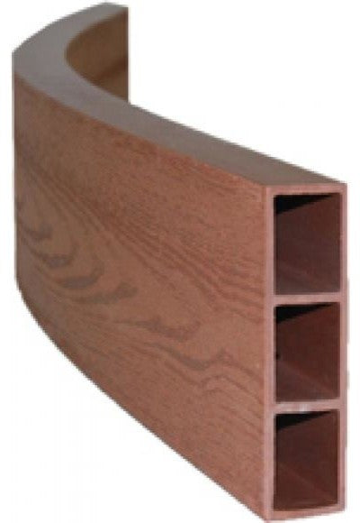 Classic Sienna Composite Raised Bed Board, Curved 2"