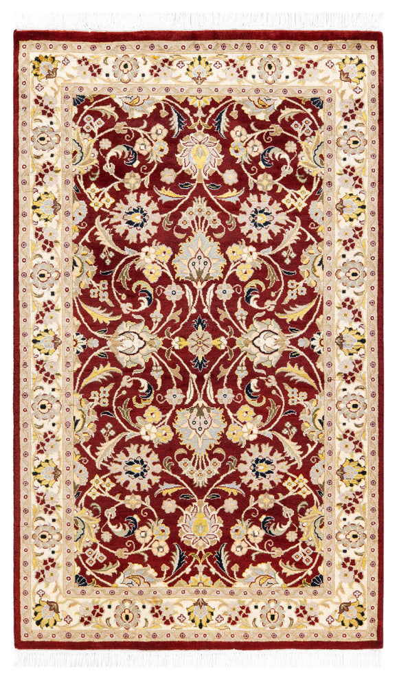 Mogul, One-of-a-Kind Hand-Knotted Area Rug Red, 3' 1 x 5' 1
