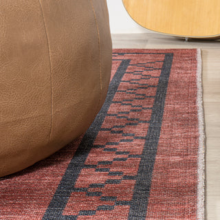 Korsa Geometric Medallion Machine-Washable Area Rug, 3x5