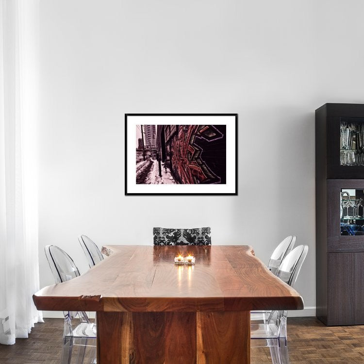 "Tagged" Framed Digital Print by Jonathan Van Dyck, 38x27"