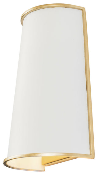 Coco 2-Lt  Sconce - Matte White/French Gold