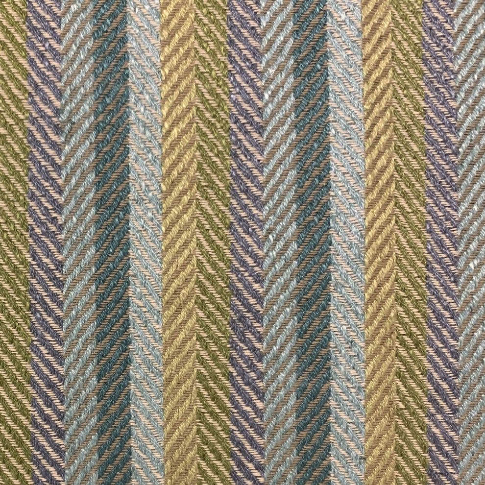 Plutus Blue Tracks Stripe Luxury Throw Pillow, 26"x26"