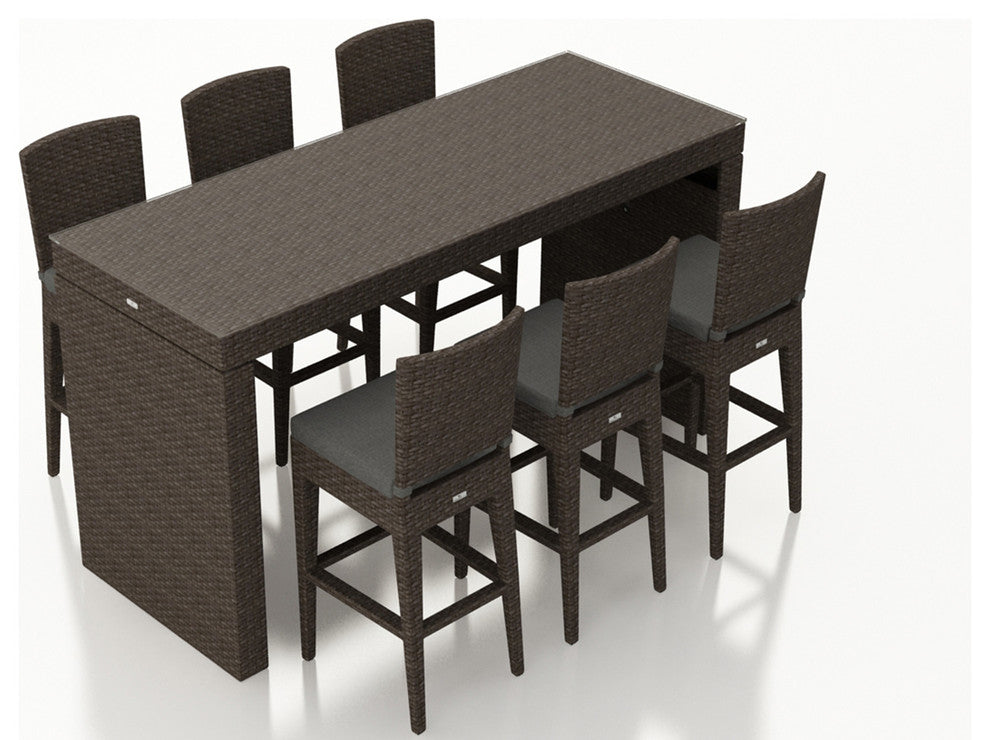 Arden 7 Piece Bar Set, Canvas Charcoal