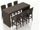 Arden 7 Piece Bar Set, Canvas Charcoal