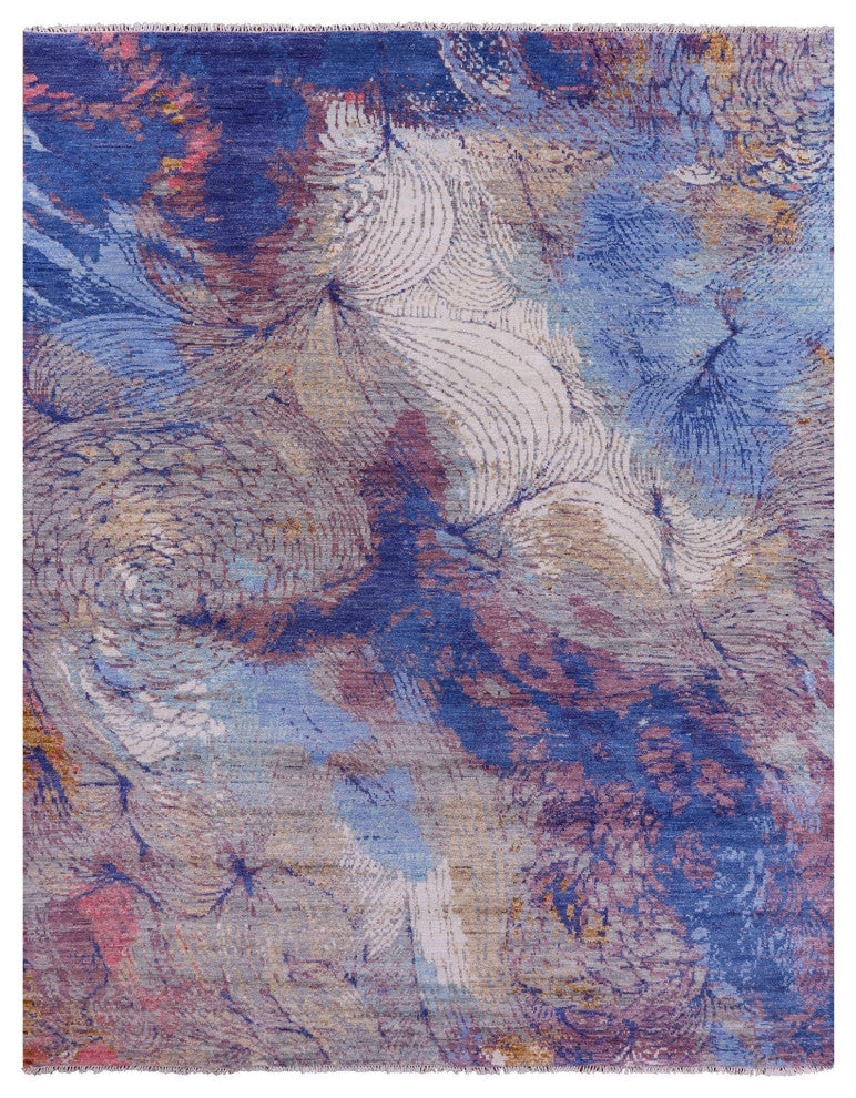 Modern Handmade Wool Rug 9' 3" X 11' 11" Q9396