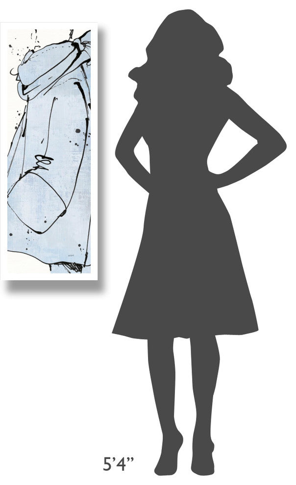 "Fashion Strokes VI Pastel" Digital Paper Print by Anne Tavoletti, 14"x38"