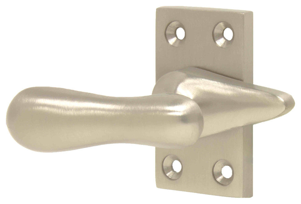 Casement Window Fastener/Lock With Strikes, Satin Nickel