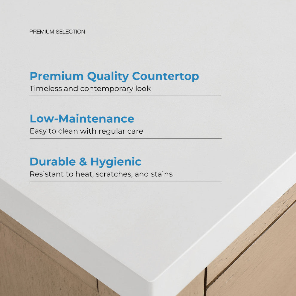 OVE Decors Bailey Vanity, Sahara Birch, 42"