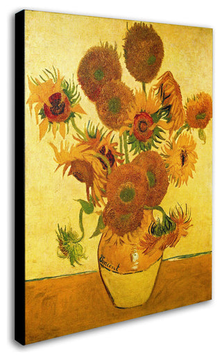 'Vase with Sunflowers' Canvas Art by Vincent van Gogh