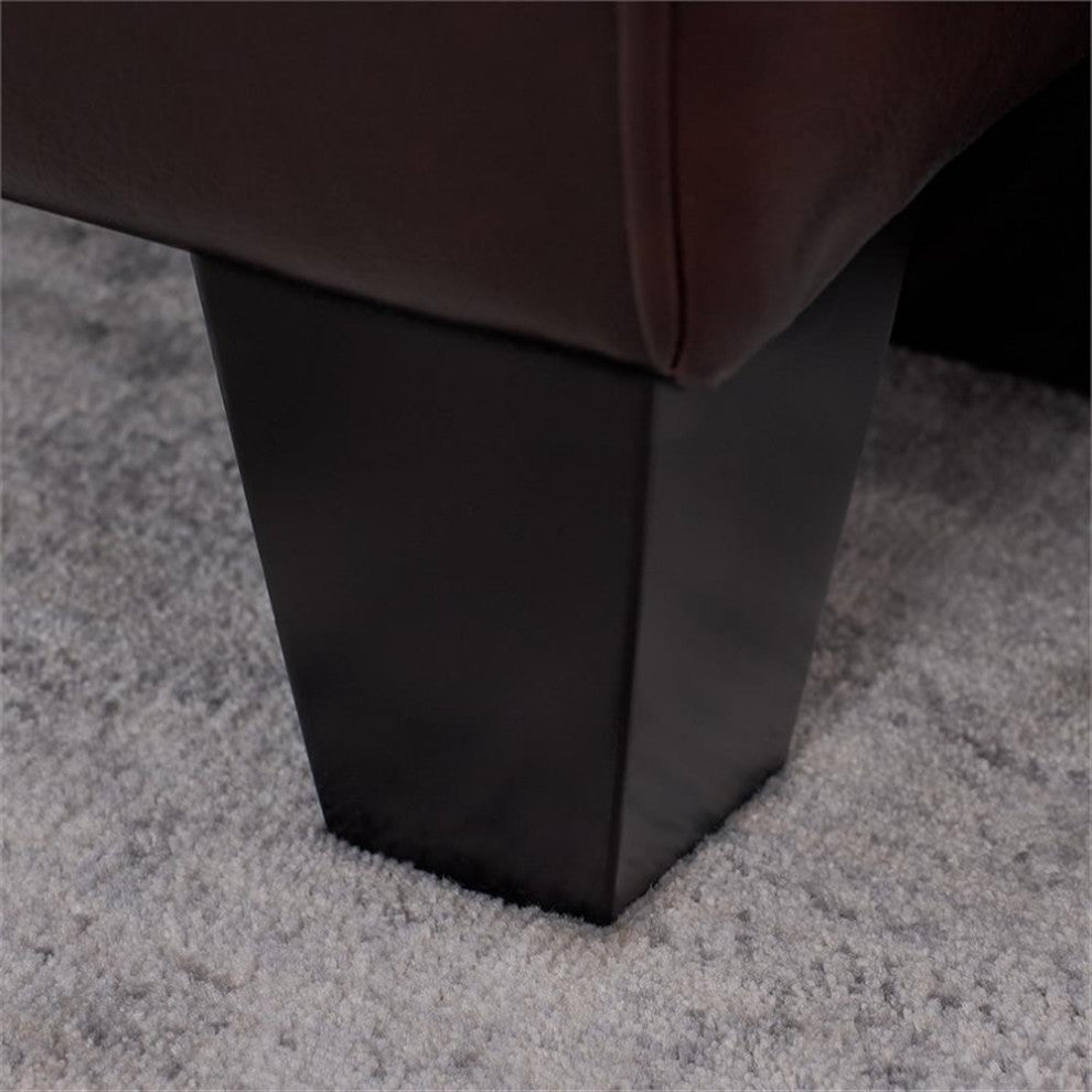 Serta Palisades 73" Track Arm Sofa with Removable Covers Chestnut Brown