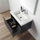 Floating Bathroom Vanity with Sink, Wall Mounted Vanity, Blue, 30" W/ Sink
