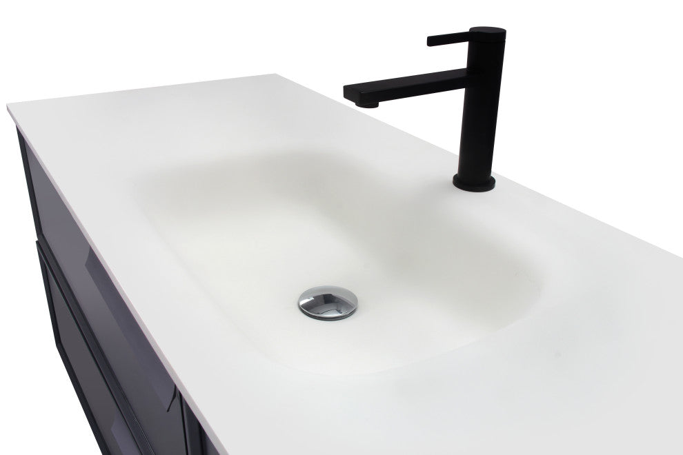 Aquamoon Garda 48" Bathroom Vanity Cabinet, Gray
