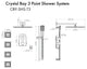 ZLINE Shower System, Matte Black, CBY-SHS-T3-MB