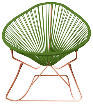 Acapulco Indoor/Outdoor Handmade Rocker, Cactus Weave, Copper Frame