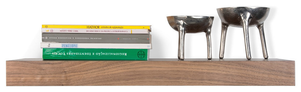 Balda Hanging Wall Shelf, Walnut, 24"