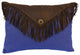 Envelop Fringe Pillow, 16"x21" Blue