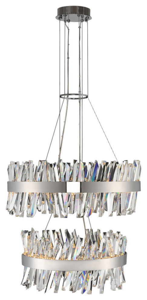 Glacier 25 + 32" 2 Tier LED Round Pendant