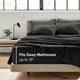 Bare Home 6-Piece Microfiber Sheet Set, Black, Queen