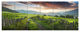 Green Georgian Mountain Valley, Landscape Canvas Art Print, 70"x28", 6 Panels