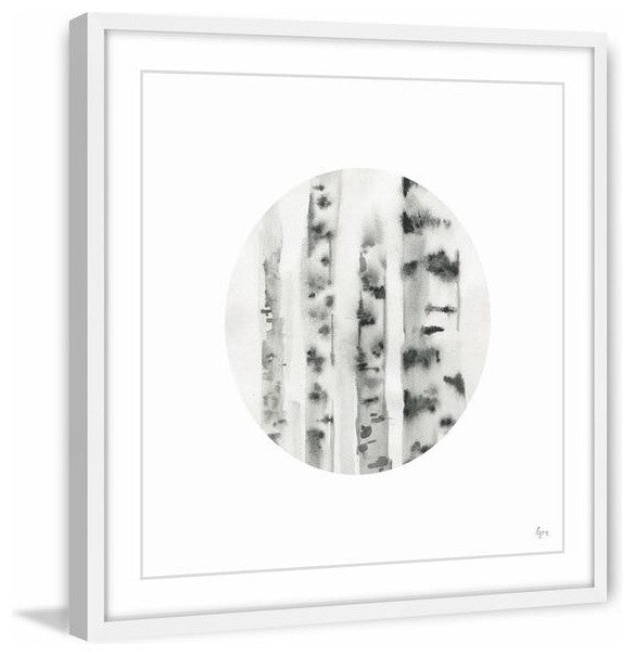 "Pine View" Framed Painting Print, 12"x12"