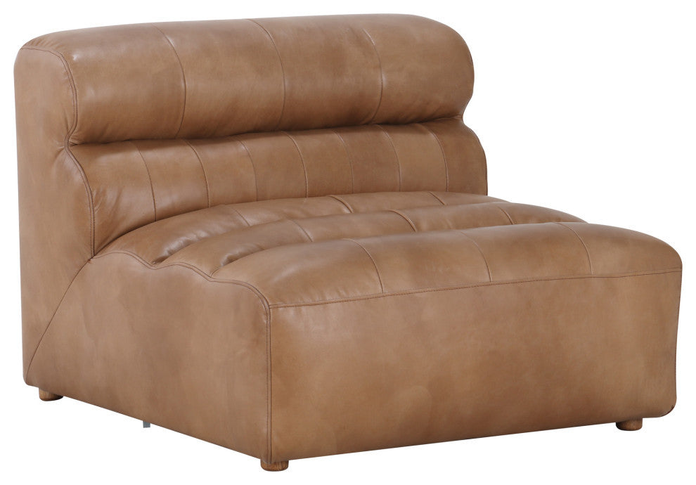 Ramsay Leather Slipper Chair Tan