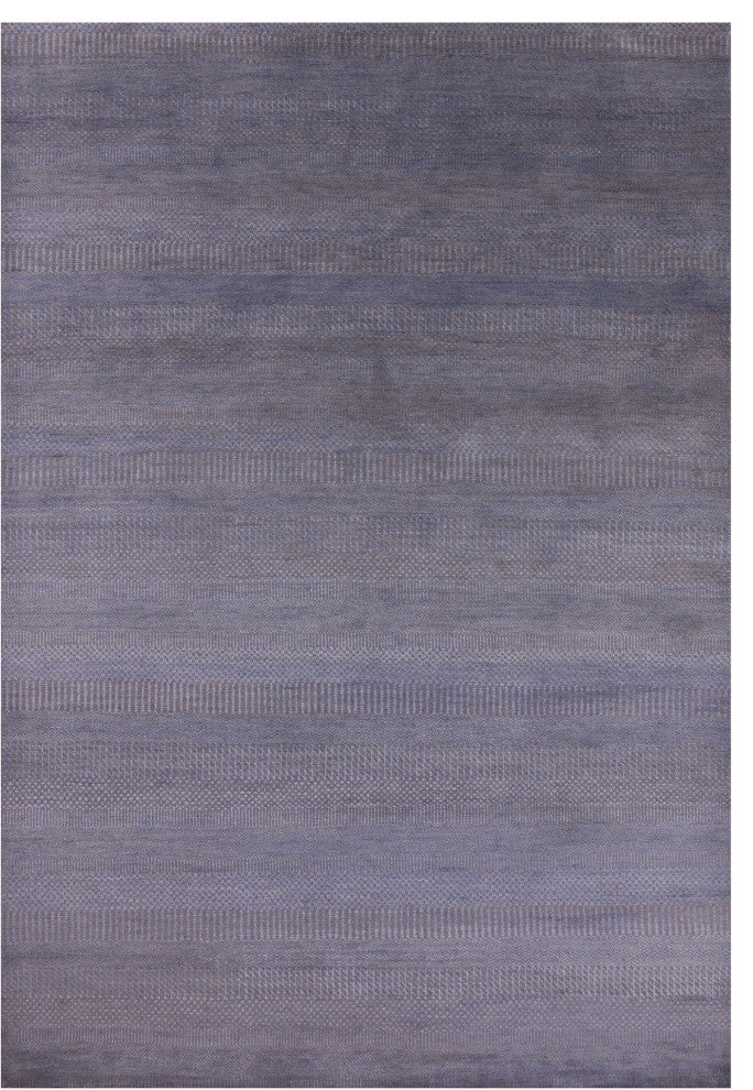 6' 1" X 9' 2" Savannah Grass Wool and Silk Hand Knotted Rug Q11416