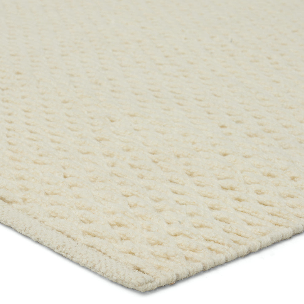 Jaipur Living Windcroft Handmade Solid Cream Area Rug 10'X14'