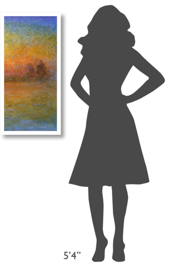 "Twilight Venice (right)" Digital Paper Print by Claude Monet, 16"x32"