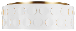 Dottie Large Flush Mount, Burnished Brass