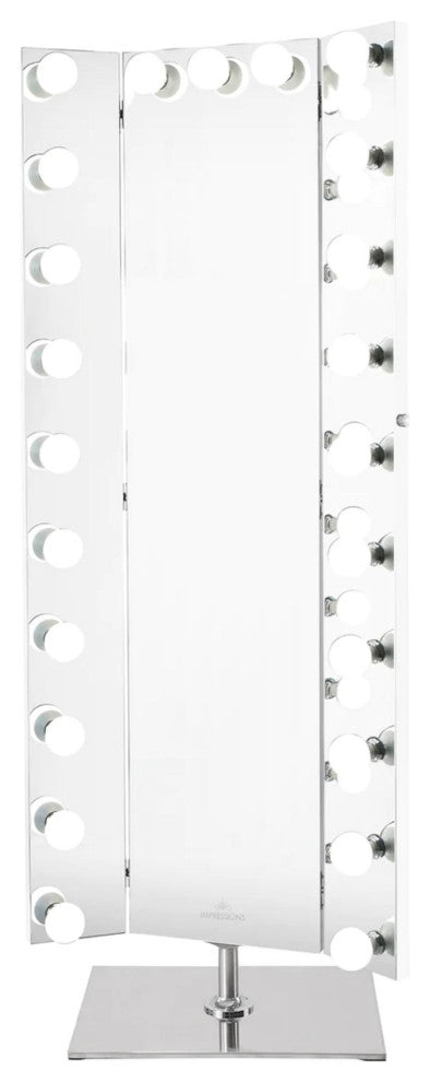 Trifecta Full Length Vanity Mirror, Silver