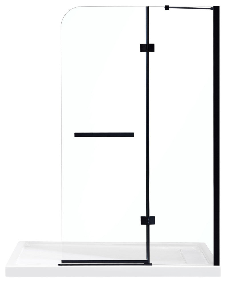 Ove Decors Annie 45" Tempered Shower Panels, Satin Nickel