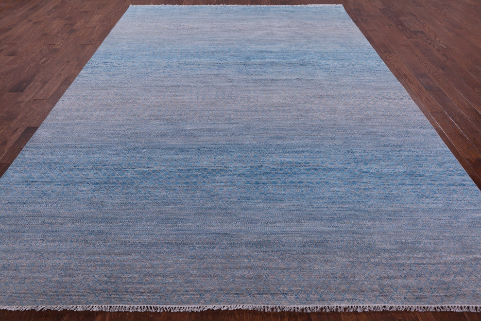 9' 1" X 12' 0" Handmade Savannah Grass Wool Rug - Q13242