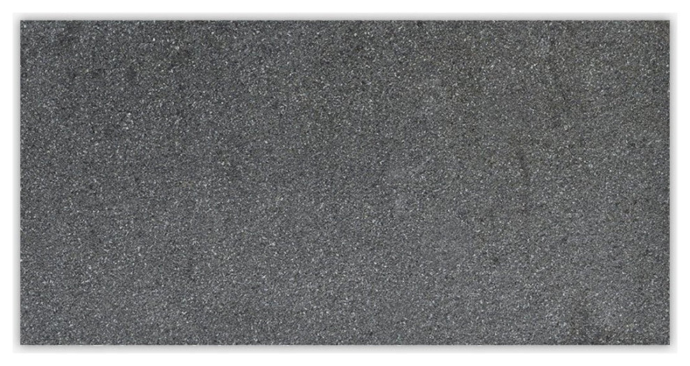 Absolute Black Flamed 12x24 Granite Tile
