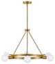 Lark Orla 36" Medium Single Tier Chandelier, Lacquered Brass
