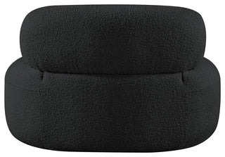 Venti Black Boucle Fabric Upholstered Set, Black, Chair