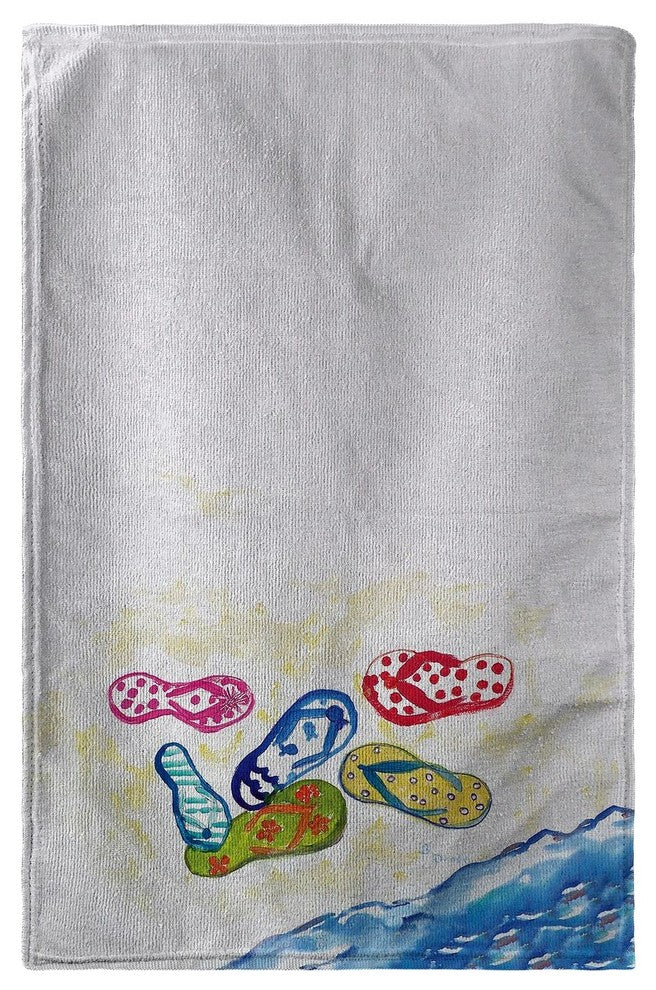 Betsy Drake Six Flip Flops Beach Towel