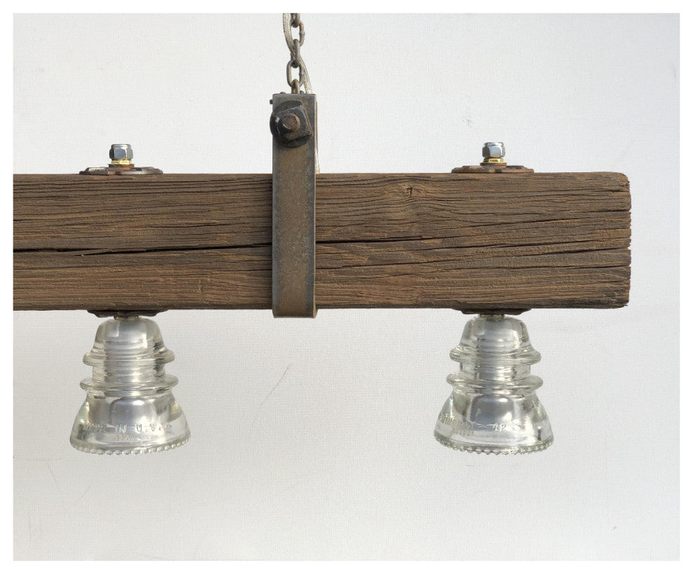 Insulator LED Telegraph Pole Cross Bar Chandelier