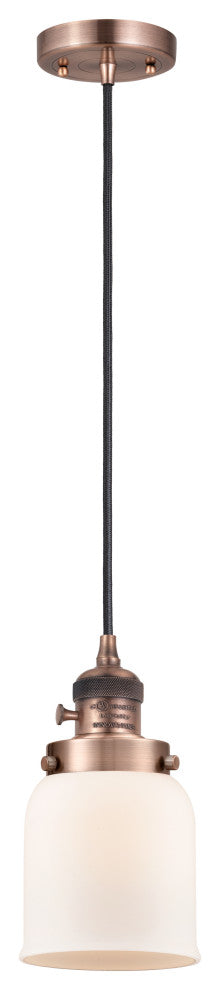 INNOVATIONS 201CSW-AC-G51 1-Light Mini Pendant Antique Copper