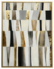 Shutter Framed Canvas Art- Small Hand Painted Abstract 1.5 Inch Frame